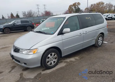 2003 Honda Odyssey Ex-L z USA, uszkodzony, nr VIN 5FNRL18913B145559